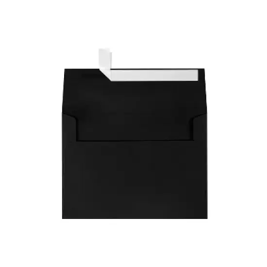 LUX A7 Invitation Envelopes 5 1/4 x 7 1/4 500/Box Black Linen 4880-BLI-500 image {1}