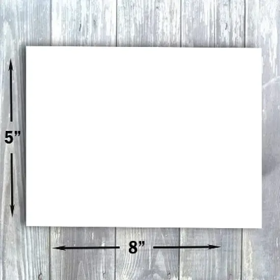 Hamilco Blank Index Cards Flat 5 x 8" Card Stock Heavyweight 100lb Cover White Cardstock Paper - 100 Pack image {2}