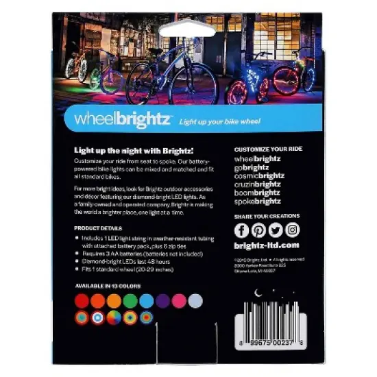 Brightz Wheel Bicycle LED Light - Blue image {4}