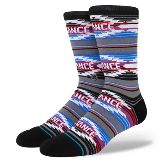 STANCE x WADE Men's Logo Dotted Crew Socks 2pk - Blue/Gray L image {1}