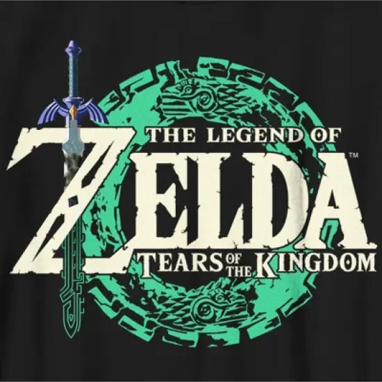 Boy's Nintendo The Legend of Zelda: Tears of the Kingdom Game Logo T-Shirt image {1}
