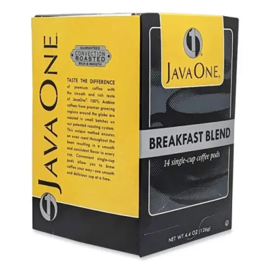 Java One Coffee Pods, Breakfast Blend, Single Cup, 14/Box image {2}