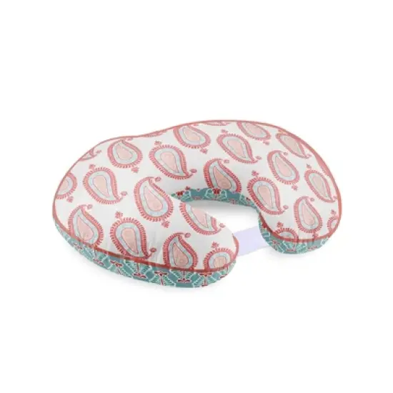 Bacati - 3 pc Sophia Paisley Aqua/Coral Hugster Feeding & Infant Support Nursing Pillow  image {5}