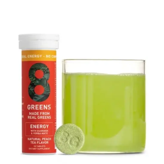 8Greens Mega Energy Single Functional Tube Dietary Supplement - 1.7oz image {3}