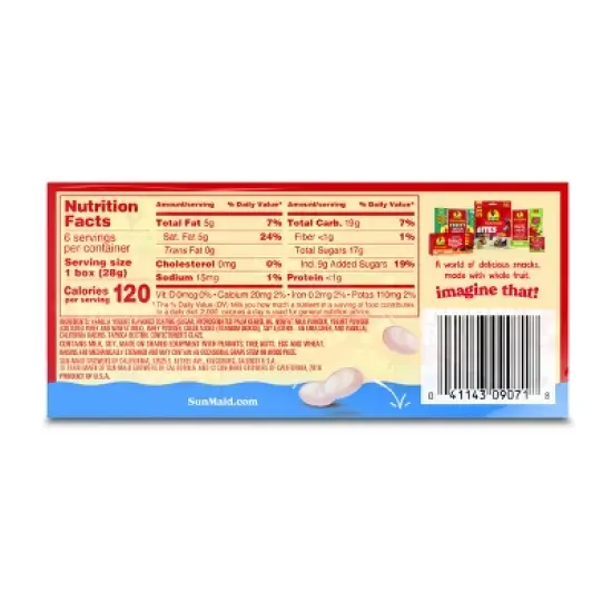 Sun-Maid Vanilla Yogurt Covered Raisins  - 1oz / 6ct image {1}