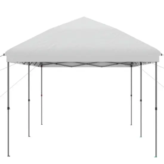 Resenkos Backyard Garden Canopy, Camping Canopy Screen Tent,10' x 19' Pop Up Canopy with Easy Up Steel Frame, 3-Level Adjustable Height and Carrying image {8}