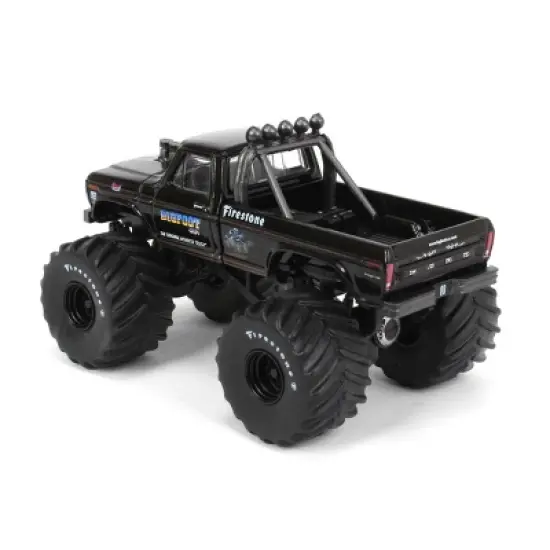Greenlight 1/64 1974 Ford F-250 Monster Truck Bigfoot 1 Black Bandit Series 27 28110-E image {3}