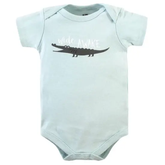 Hudson Baby Infant Boy Cotton Bodysuits, Alphabet Animals image {5}