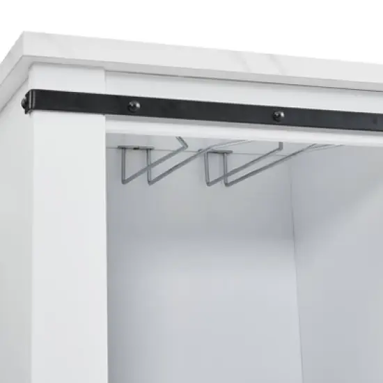 37" Buffet Bar Cabinet White - Home Essentials image {9}