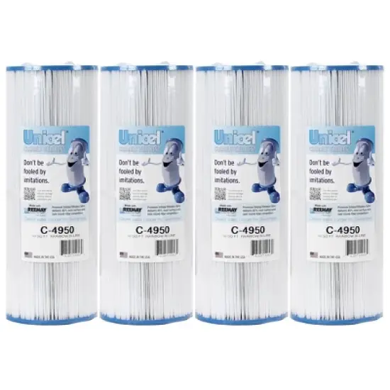 Unicel C-4950 50 Square Foot Media Replacement Pool Hot Tub Spa Filter Cartridge with 212 Pleats image {9}