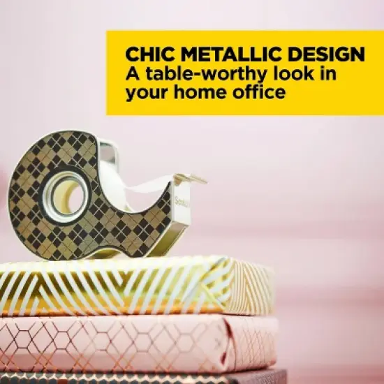 Scotch Magic Stainless Steel Refillable Tape Dispenser 30.4yd image {4}