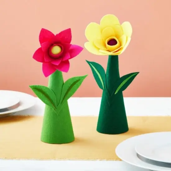 Juvale 12 Pack Craft Foam - Foam Cones for Crafts, Trees, Holiday Gnomes, Christmas Decorations, DIY Art Projects (7.3x2.7 In) image {1}