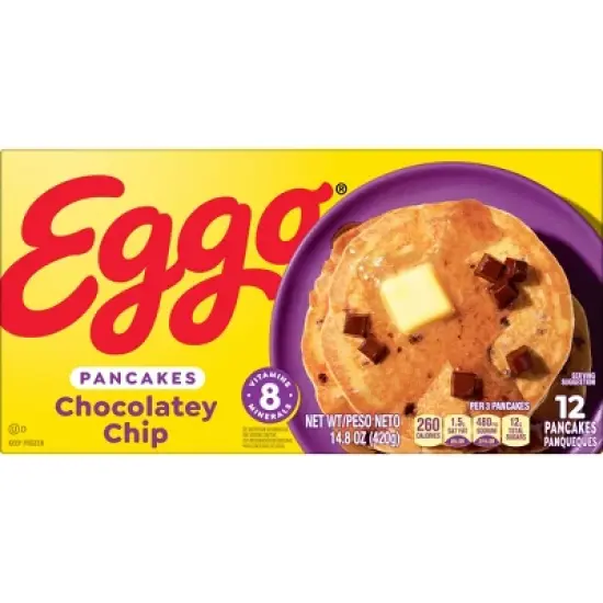 Eggo Frozen Pancakes Chocolatey Chip - 14.8oz/12ct image {6}