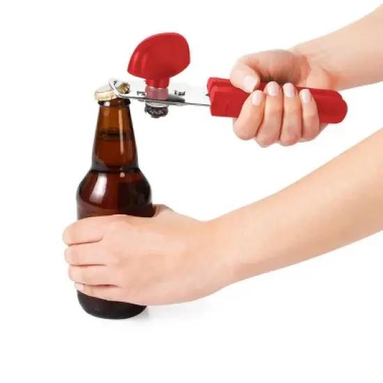 OXO Stainless Steel Soft Handle Can Opener Red: Manual Kitchen Tool, Hand Wash, Freestanding, Lifetime Warranty image {2}