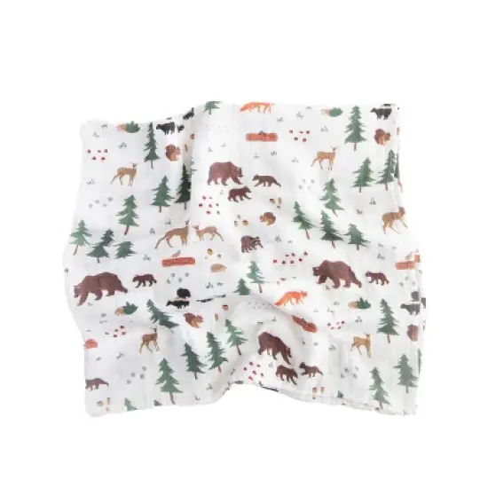 Red Rovr Organic Cotton Muslin Swaddle Blanket Single image {4}