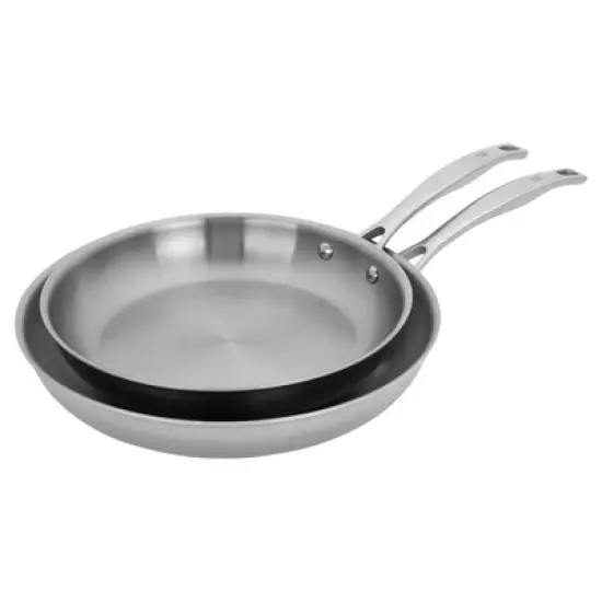Henckels Clad H3 2-pc Stainless Steel 10-in & 12-in Fry Pan Set image {3}