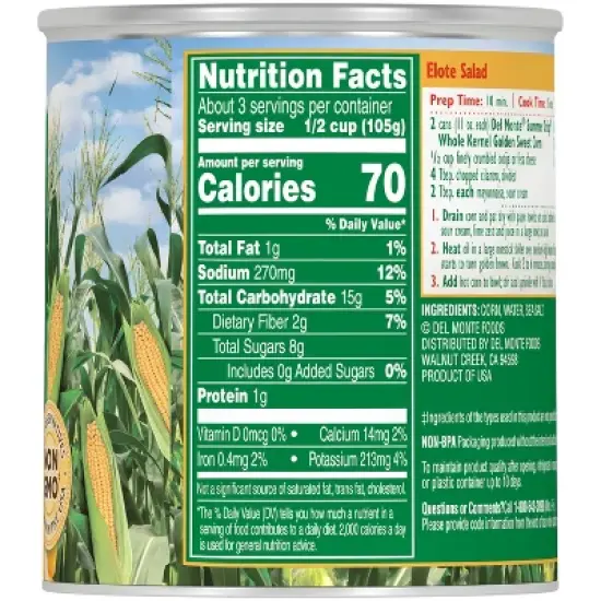 Del Monte Summer Crisp Corn - 11oz image {3}