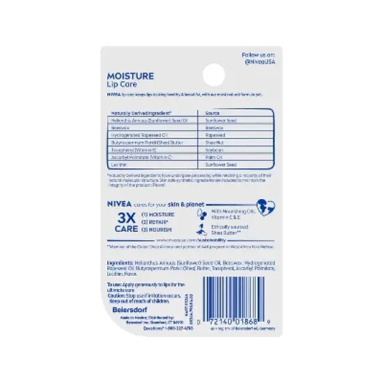 Nivea Moisturizing Lip Balm - 0.34oz/2pk image {13}