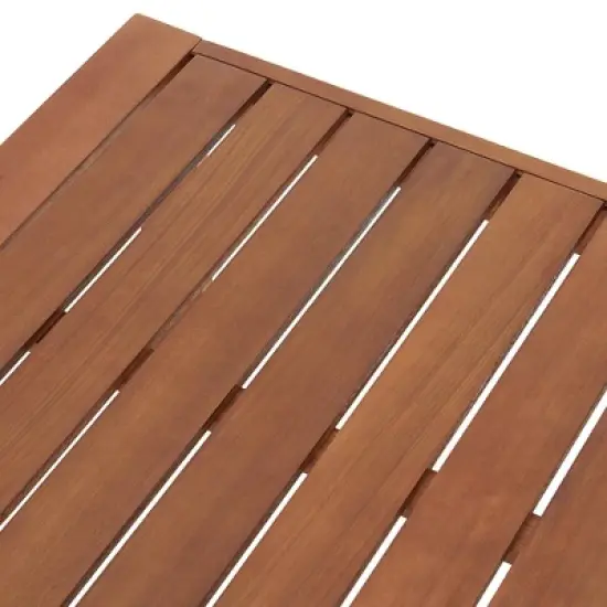 Weston 5pc Eucalyptus Wood Outdoor Set with Chairs & Table - Natural - Alaterre Furniture image {13}