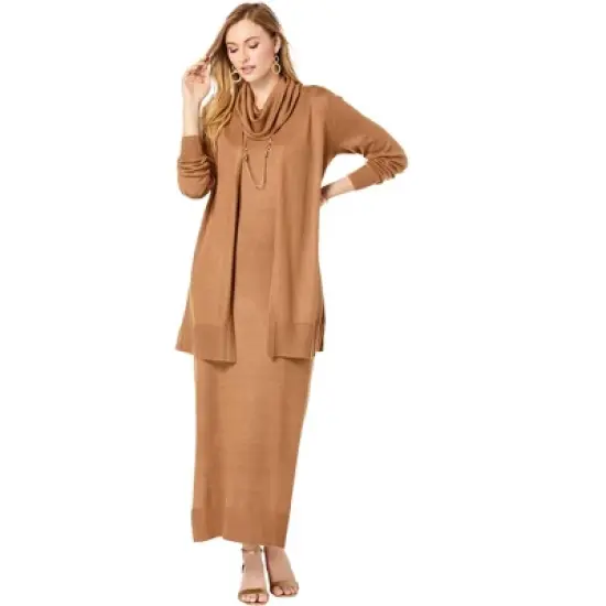 Jessica London Women&rsquo;s Plus Size 2-Piece Sweater Dress image {6}