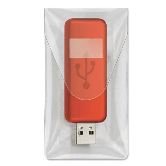 Cardinal HOLD IT USB Pockets 3 7/16 x 2 Clear 6/Pack 21140 image {3}