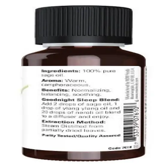 Now Foods Sage Oil 1 oz EssOil image {1}