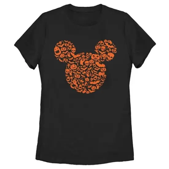 Women's Mickey & Friends Halloween Silhouette T-Shirt image {3}