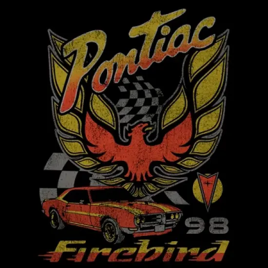 Junior's General Motors Retro Pontiac Firebird Logo T-Shirt image {1}