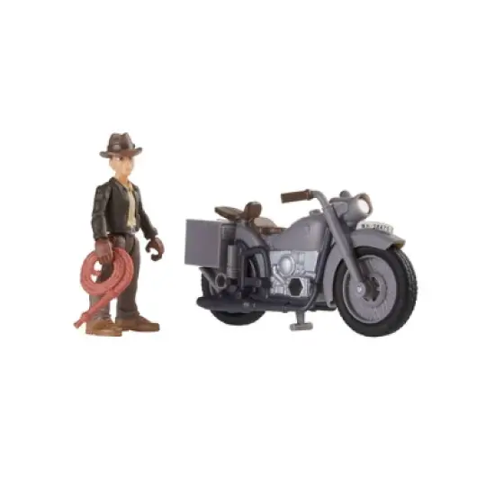 Hasbro Indiana Jones Worlds of Adventure Action Figure with Motorcycle and Sidecar image {6}