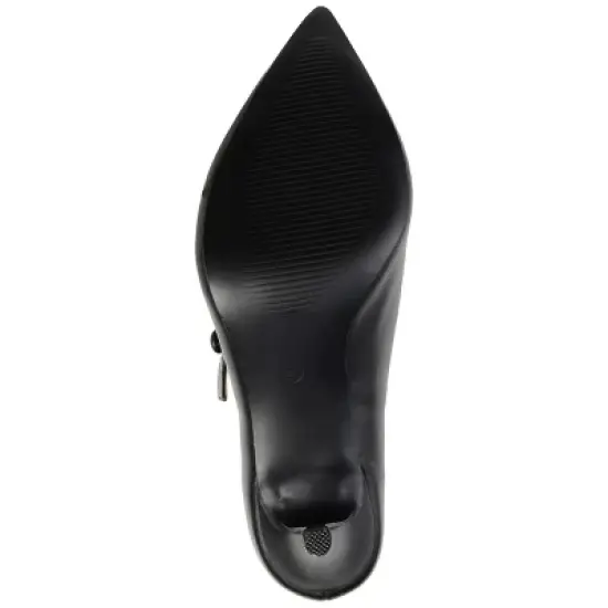 Journee Collection Womens Sidney Pointed Toe Mid Heel Pumps image {4}