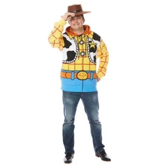 Mad Engine Toy Story Woody Mens Hoodie Costume image {1}