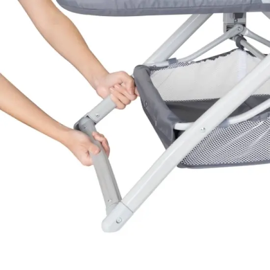 Baby Trend Quick-Fold 2-in-1 Rocking Portable Bassinet - Shadow Stone Gray image {2}