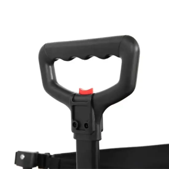 FURNIinspire Wheelbarrows And Lawn Carts Beach Wagon Lawn Cart Garden Cart, Heavy Duty Folding Utility Yard Cart, Black, 20.87"*42.91"*32.68" image {1}