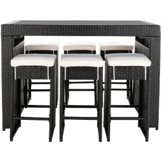 Horus Dining Set - Outdoor - PAT7502 - Safavieh image {11}