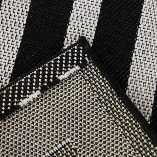 Geo Grace Indoor/Outdoor Rug - Black/White - Project 62&trade; image {2}