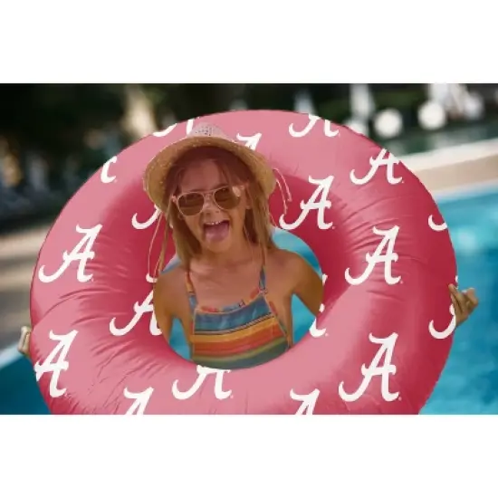 NCAA Alabama Crimson Tide 48" Inflatable Pool Float: PVC Water Float, 330 lbs Capacity image {1}