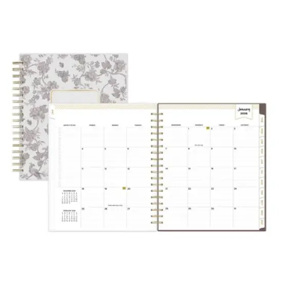 Blue Sky Day Designer Daily/Monthly Planning Calendar 8"x10" Song Bird Smooth Frosted image {3}