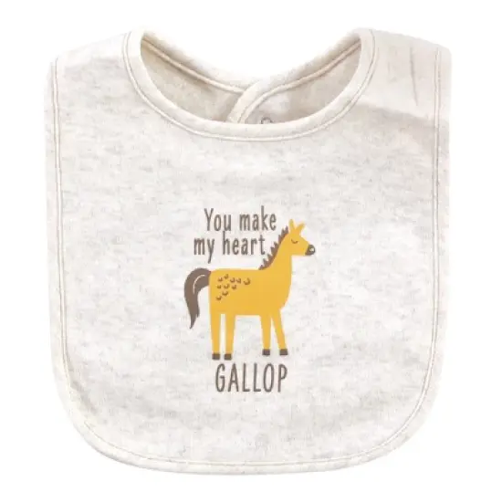 Hudson Baby Infant Boy Cotton Bibs, Bacon My Heart, One Size image {9}