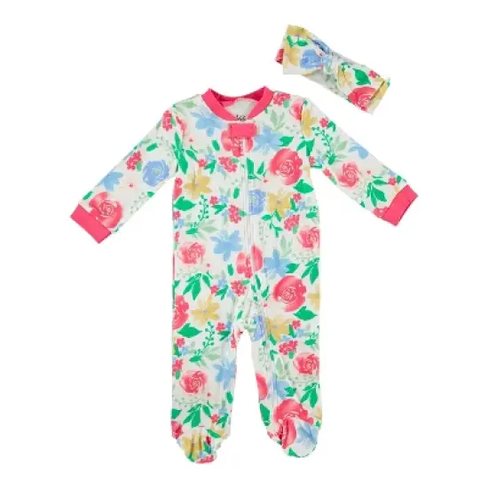 Chick Pea Chick Pea Baby Girl Clothes Tight Fit Pajama Set for Sleep and Play image {4}