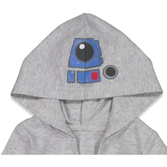 Star Wars Chewbacca Darth Vader R2-D2 Baby 3 Pack Long Sleeve Bodysuits Newborn to Infant image {8}