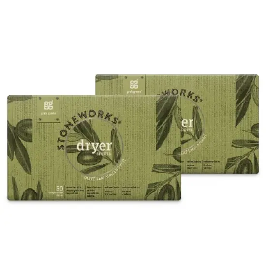 Grab Green Stoneworks Dryer Sheets, Olive Leaf Scent image {3}