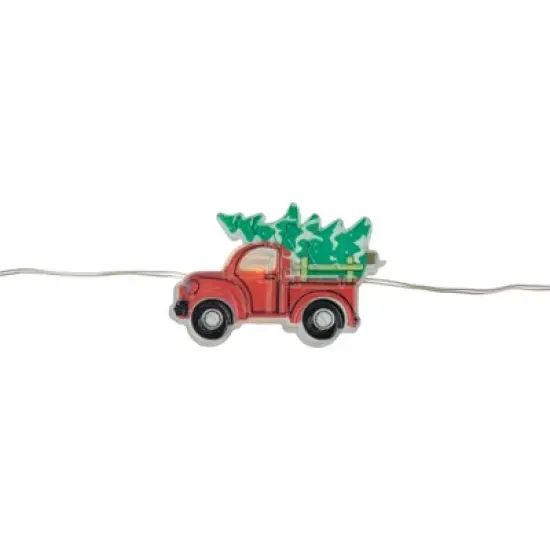 Northlight LED Micro Hauling Truck Christmas Lights - 12" Silver Wire - 20ct image {2}
