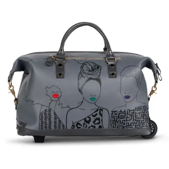 Pardon My Fro Weekender Travel Roller Bags image {4}