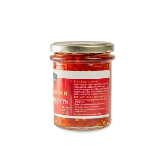 DeLallo Chopped Calabrian Chili Peppers, 6.7 oz Jar, (3 Pack) image {4}