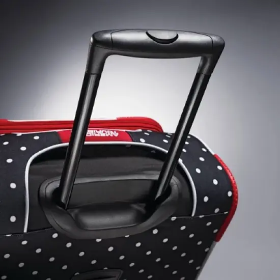 American Tourister Minnie Mouse Bow Softside Large Checked Spinner Suitcase - Red image {6}