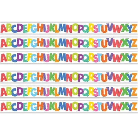 Teacher Created Resources&reg; Colorful Alphabet Die-Cut Border Trim, 35 Feet Per Pack, 6 Packs image {4}