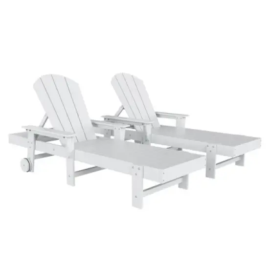 WestinTrends Malibu 2 Piece Reclining Chaise Lounge With Arms & Wheels image {13}
