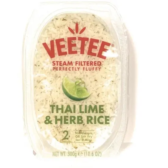 Veetee Rice Thai Lime Herb Ready-To-Heat - Case of 6 - 10.6 Oz image {1}