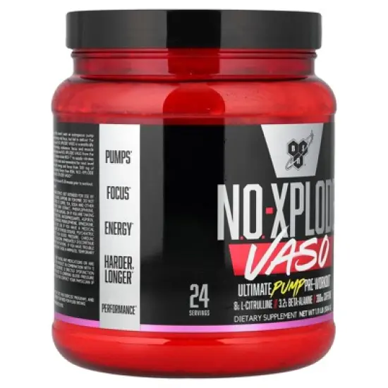BSN No-Xplode&reg; VASO, Ultimate Pump Pre-Workout, Watermelon Smash, 1.11 lb (504 g) image {3}