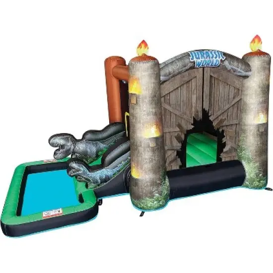 Jurassic World Bounce House with Water Slide and Pool image {8}